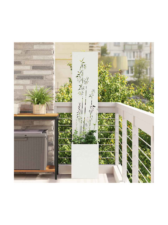 vidaXL Topf Metallisch White 32x140cm.
