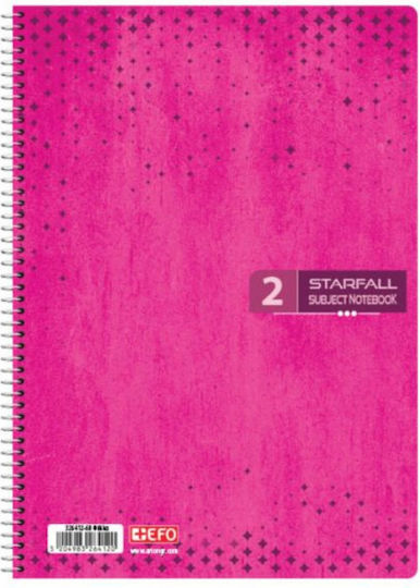 +Efo Spiral Notebook Ruled A4 120 Sheets 4 Subjects 1pcs (Μiscellaneous Designs)