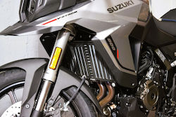 C-Racer Προστατευτικό Ψυγείου Μοτοσυκλέτας Suzuki V-Strom 800 Μαύρο