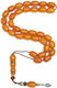 Roloi Komboloi Resin Worry Beads with 33 Beads Orange 42cm