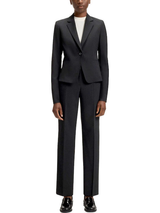 Tilda9 Women's Fabric Trousers Black