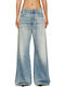 Women's Jean Trousers in Relaxed Fit Light Aged Denim
