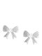 Kids Earrings Studs from White Gold 9K