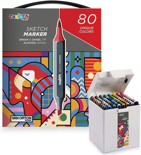 Carioca Permanentmarker Mehrfarbig 80Stück