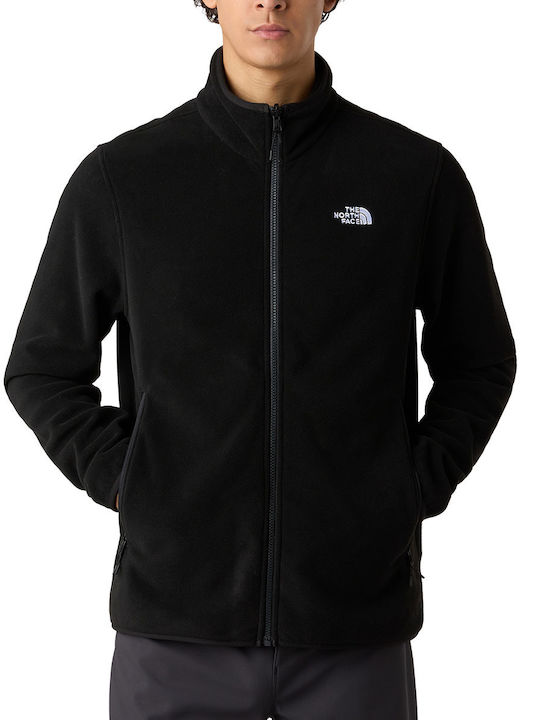 The North Face Glacier Ανδρική Ζακέτα Fleece Μαύρη