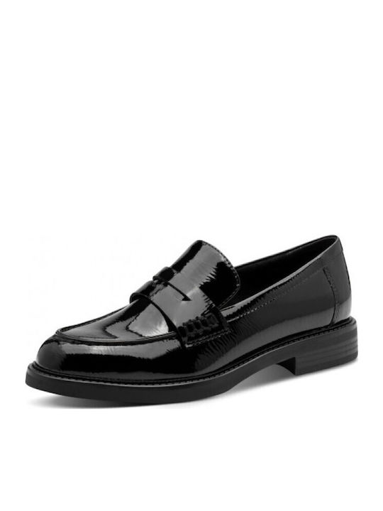 Marco Tozzi Λουστρίνι Γυναικεία Loafers σε Μαύρ...