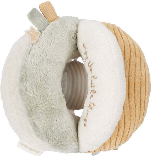 Little Dutch Топка Newborn Naturals Grs със звуци за 0++ месеца