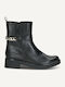 Leather Women's Ankle Boots Black
