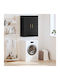 vidaXL Bathroom Cabinet L69.5xW34xH90cm Black
