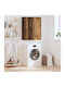 vidaXL Bathroom Cabinet L69.5xW34xH90cm Gold