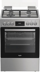 Whirlpool Freistehend mit Erdgas-Kochfeldern Inox W6G8LCSWX Whirlpool Freistehend mit Erdgas-Kochfeldern Inox W6G8LCSWX