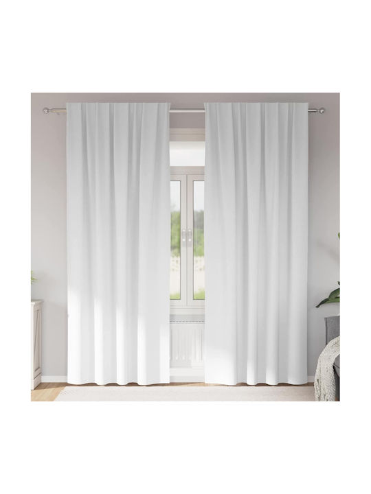 vidaXL Set Vorhänge Verdunkelung Fenster mit Bl...
