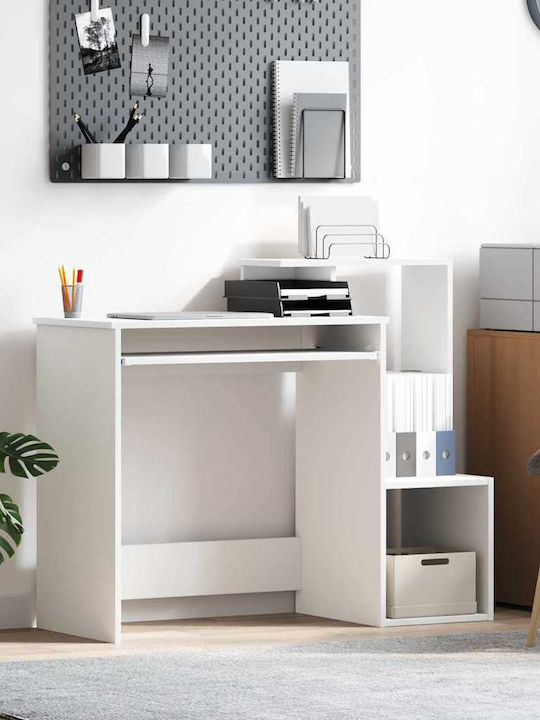 Schreibtisch Regal Holz White 106x40x88.5cm