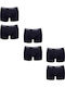 Herren Boxershorts Black 6Packung