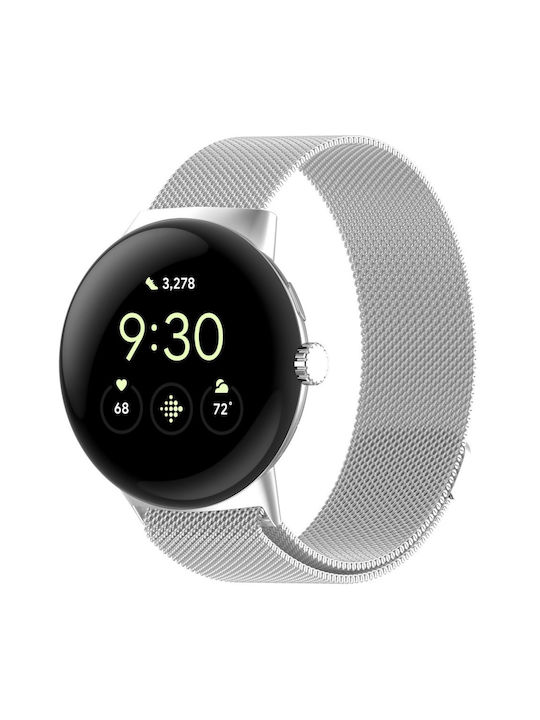 Μπρασελέ Milanese Google Pixel Watch 3 45mm Ασημί