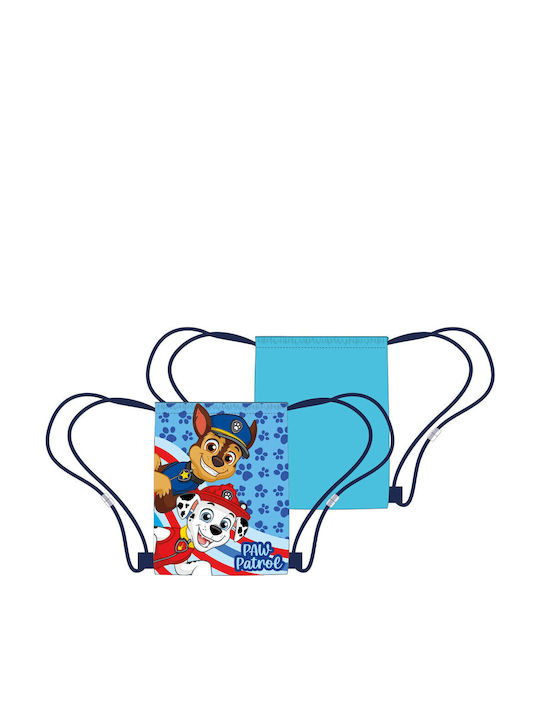 Paw Patrol Παιδική Τσάντα Πουγκί Μπλε 40x35εκ.