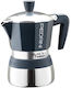 Pedrini Mymoka Induction Stovetop Espresso Pot 3 Cups Blue