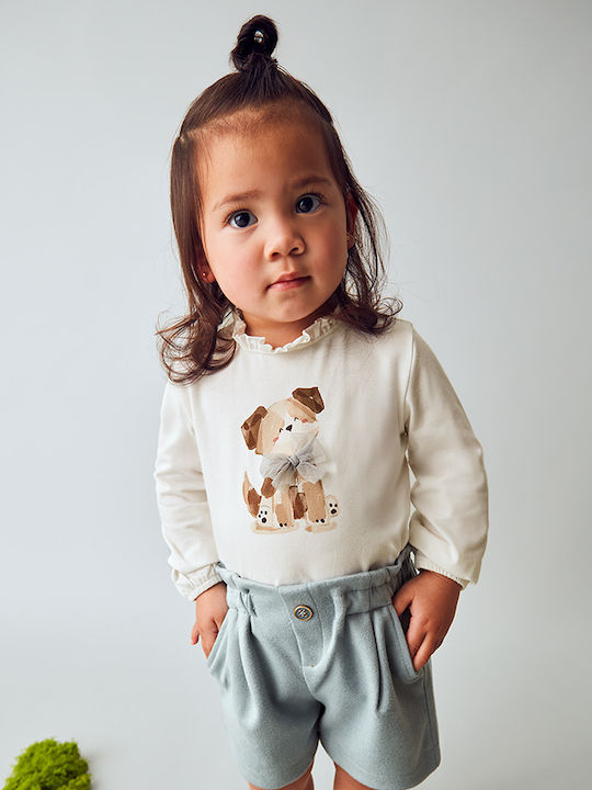Mayoral Kids' Shorts/Bermudas Fabric Light Blue