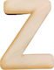 Wooden Letter Z 4cm
