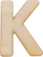 Wooden Letter K 4cm