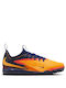 Phantom 6 Low Academy Erling Haaland TF Kids Soccer Shoes with Turf Laser Orange / Blue Void / Lemon Venom