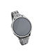 Armband + Tragbare Hülle Eingebautes Glas Samsung Galaxy Watch6 40mm Silber