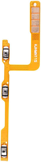 Clappio Power Volume Button Flex Cable Compatible Xiaomi Redmi Note 12s Replacement Gold