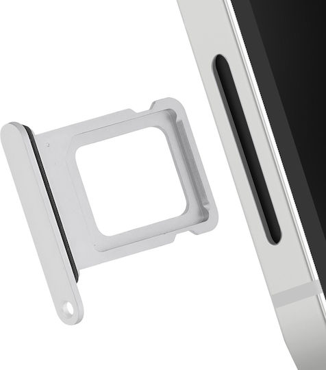 Clappio Nano Sim Card Tray Iphone 16th Ultra Precise Replacement White