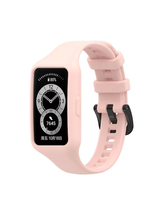 Silicone Strap Case Huawei Band 6 Pink