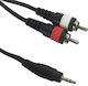 Accu-Cable Кабел XLR мъжки - Черен 3м