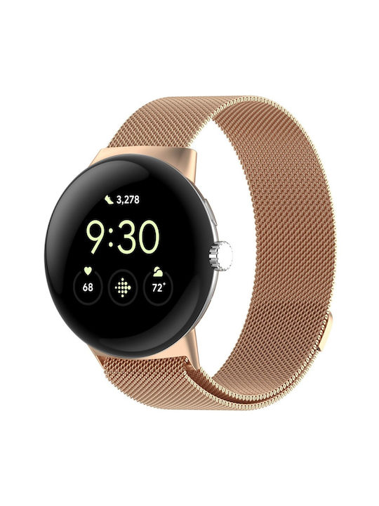 Миланска Каишка Google Pixel Watch 3 45mm Розово Злато