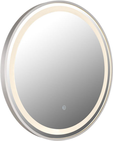 Globo Lighting 84035 Badezimmerspiegel aus Metall Silber