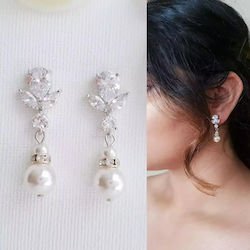 Earrings with Stones & Pearls