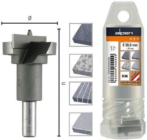 Alpen Drills Burghiu pentru Lemn 35mm