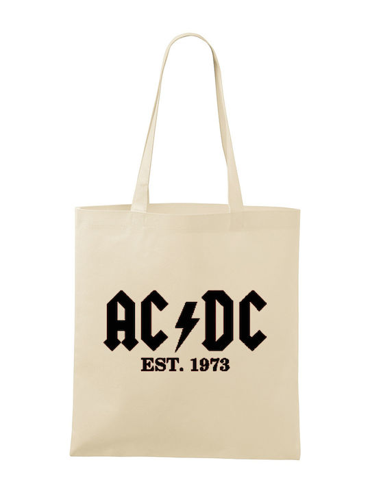 Einkaufstasche Canvas 100% Recycelte Baumwolle Druck Ac Dc