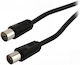 Eucom Antenna Cable Coax male - Coax female Black 3m (20-50-003-Μ) 1pcs