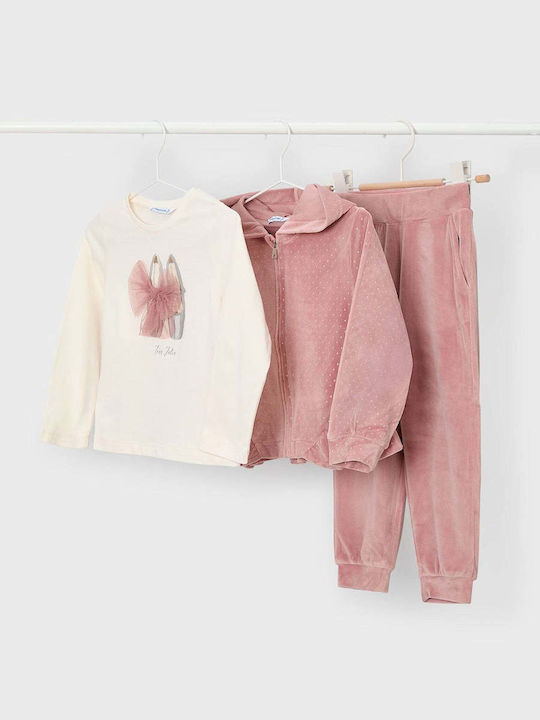 Kinder Sweatpants Set - Jogginganzug Pink 3Stück