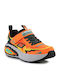 Kids Sneakers with Hoop & Loop Closure Orange