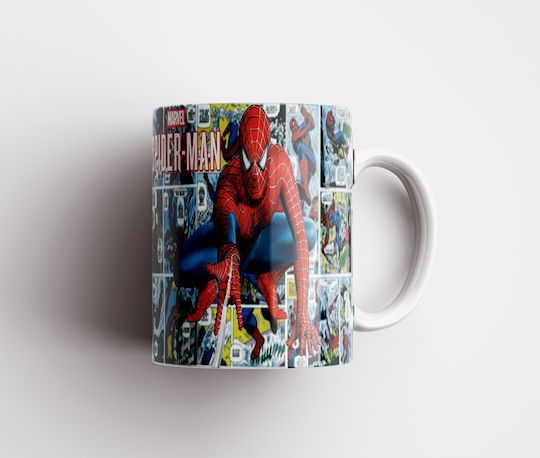 Бяла Керамична Чаша 330ml Spiderman Dp4587