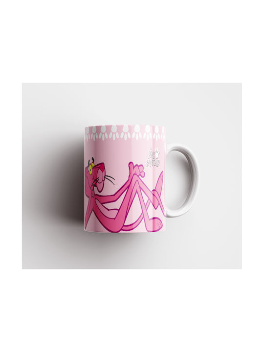 Бяла Керамична Чаша 330мл Pink Panther Dp4590