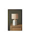 Ostaria Ceramic Table Lamp for Socket E14 with Beige Shade and Base