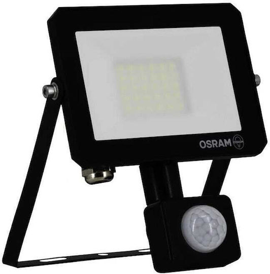 Osram Водоустойчив LED Прожектор 20W Студено Бяло 6500K с Motion Sensor и Дистанционно IP65