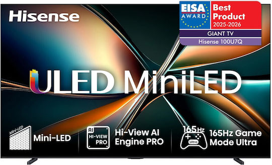 Hisense Smart Fernseher 100" 4K UHD Mini-LED U7Q HDR (2025)