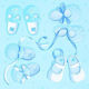 Party-Servietten Schuhe Babyartikel Blaue 33x33cm