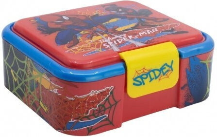 Stor Recipient pentru copii din plastic Spiderman Roșu