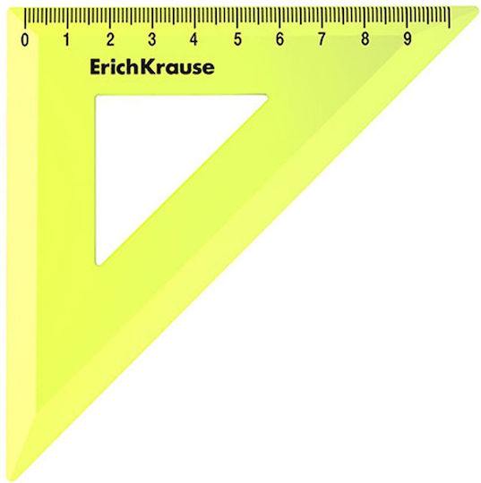 Τρίγωνο Erichkrause Neon 45/9cm Yellow 49522