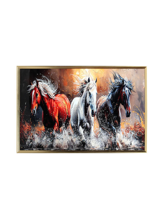 Wall Painting 90x60 with Embossed Strass Frame ...