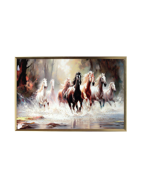 Wall Painting 90x60 with Embossed Strass Frame ...