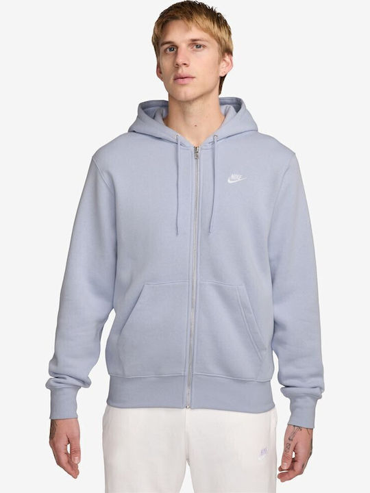 Nike Club Geacă Cu Glugă Albastră