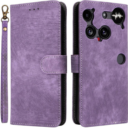 Brush Magnetic Brieftasche Lila (Nothing Phone (3))